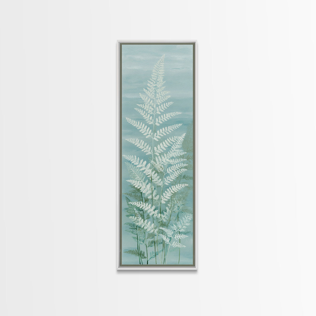 Botanical Fern Study Canvas Print, Dental Office Art, Fine Art Print, Office Decor, Fine Art, Calm, Printable Wall Art, DOA-1x3-55