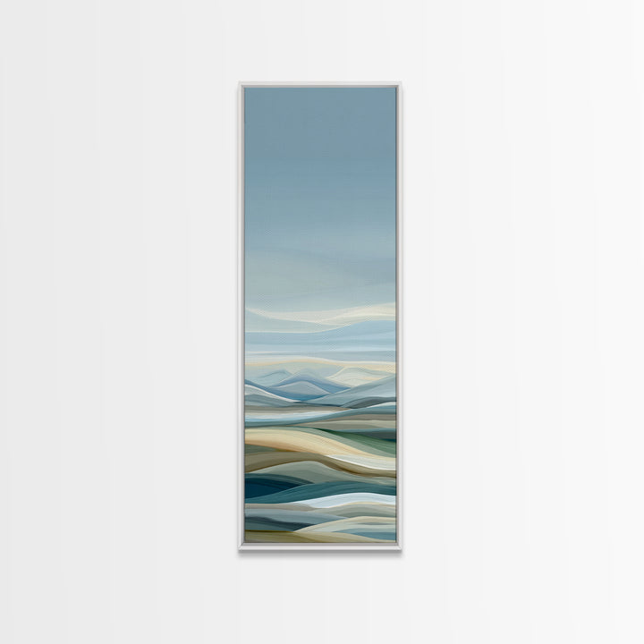 Soft Gradient Sunrise Canvas Print, Dental Office Art, Statement Artwork, Office Decor, Fine Art, Calm, Printable Wall Art, DOA-1x3-56