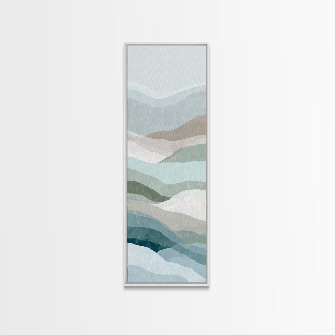 Minimal Smile Curve Abstract Canvas Print, Dental Office Art, Office Decor, Abstract Art, Calm, Art Print, Room Decor, DOA-1x3-65