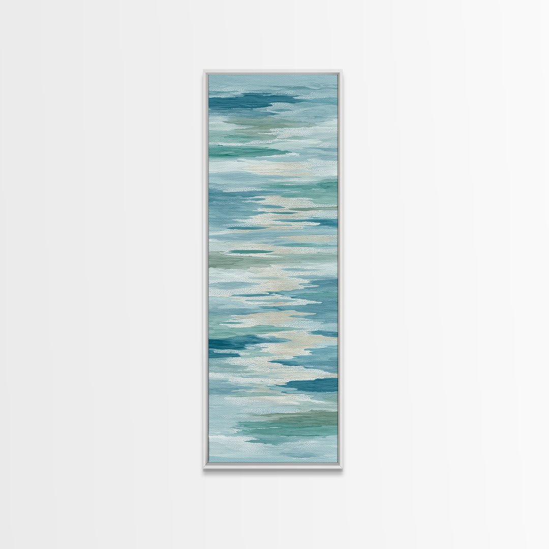 Abstract Water Ripple Pattern Canvas Print, Dental Office Art, Fine Art Print, Office Decor, Fine Art, Calm, Printable Wall Art, DOA-1x3-73
