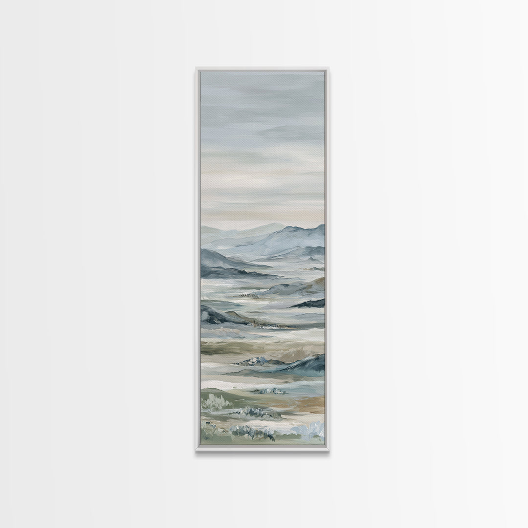 Soft Gradient Sunrise Framed Canvas Print, Dental Office Art, Dental Assistant, Office Decor, Fine Art, Calm, Gallery Decor, DOA-1x3-8