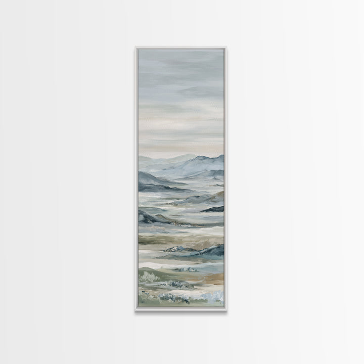 Soft Gradient Sunrise Framed Canvas Print, Dental Office Art, Dental Assistant, Office Decor, Fine Art, Calm, Gallery Decor, DOA-1x3-8
