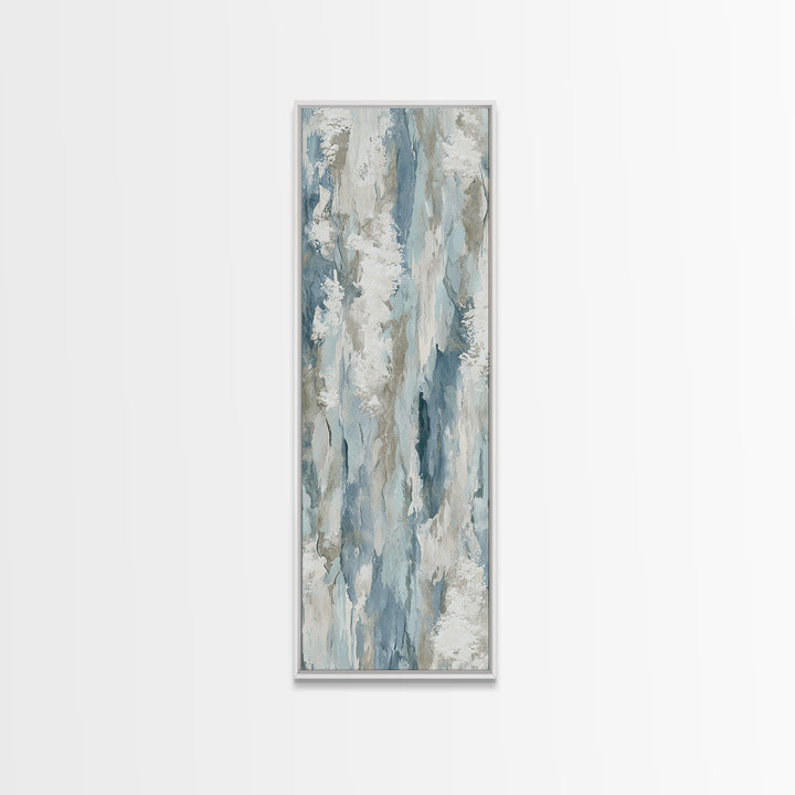 Clean Marble Texture Framed Canvas Print, Dental Office Art, Boho Decor, Office Decor, Fine Art, Calm, Digital Print, DOA-1x3-84