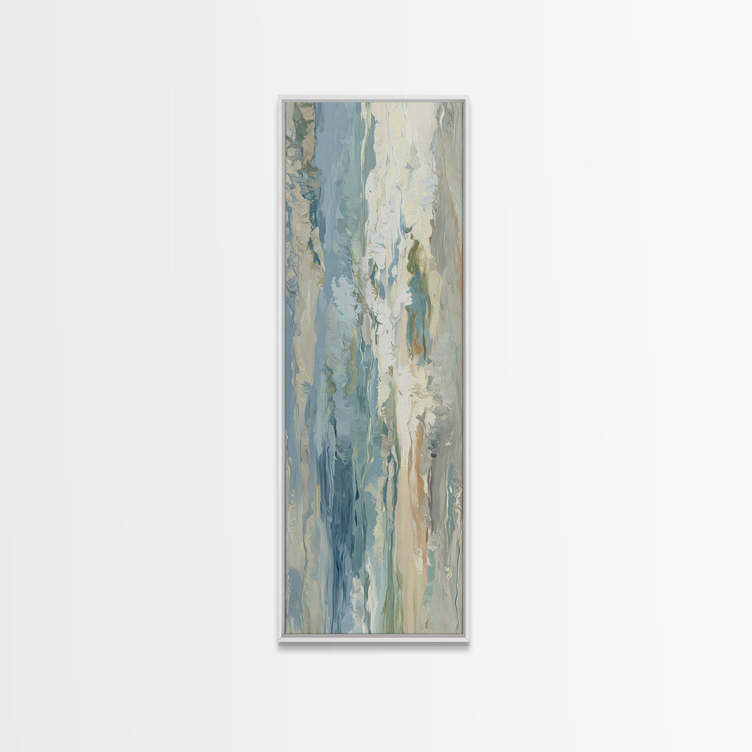 Calming Abstract Ocean Waves Canvas Print, Dental Office Art, Wall Decor, Office Decor, Fine Art, Calm, Contemporary Art, DOA-1x3-85