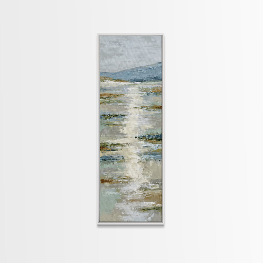 Sunlit Lake with Calming Reflections Canvas Print, Dental Office Art, Office Wall Art, Office Decor, Calm, Medical Decor, DOA-1x3-99