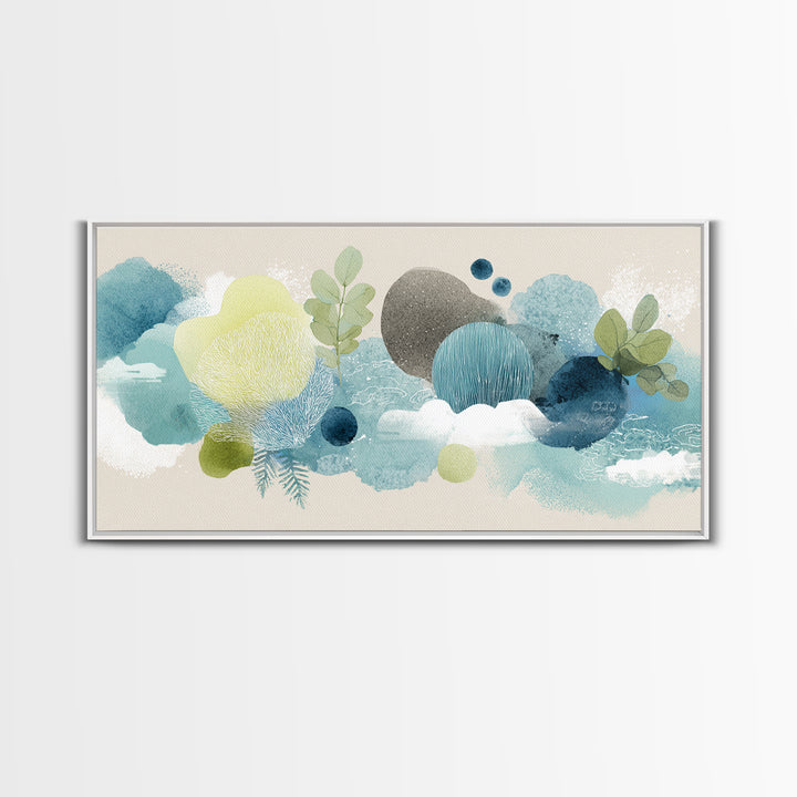 Playful Tooth Shaped Character Canvas Print, Dental Office Art, Dental Office, Office Decor, Fine Art, Calm, Room Decor, DOA-2x1-2