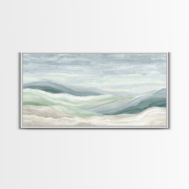 Clean Marble Texture Framed Canvas Print, Dental Office Art, Modern Decor, Office Decor, Fine Art, Calm, Poster, DOA-2x1-20