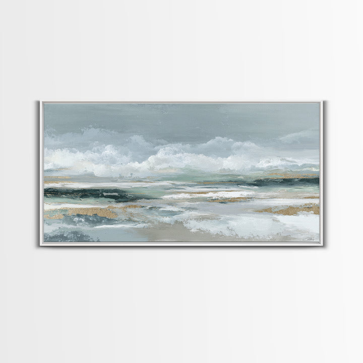 Clean Marble Texture Canvas Print, Dental Office Art, Office Decor, Abstract Art, Calm, Unique Wall Art, Minimalist Wall Art, DOA-2x1-44