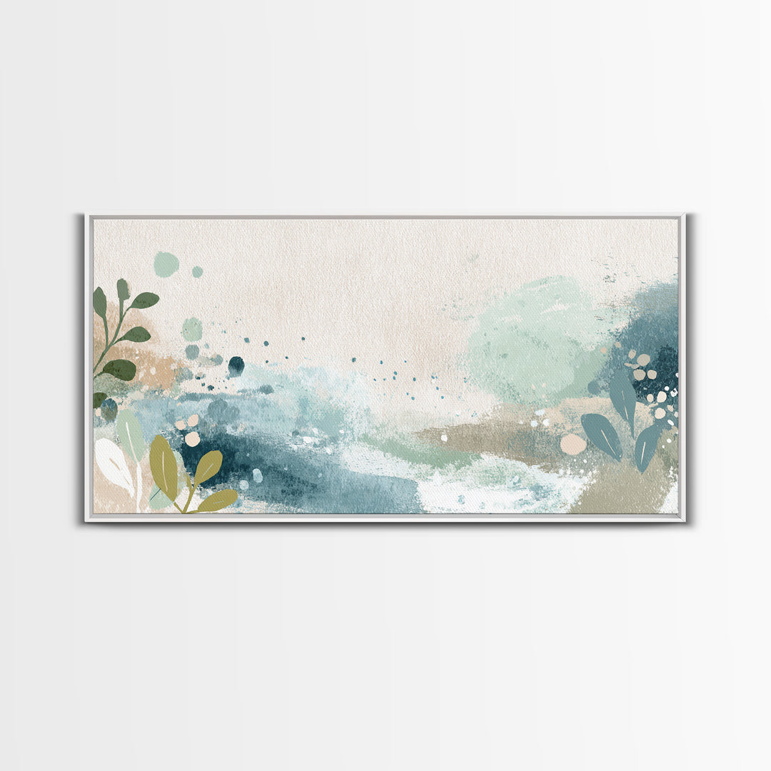 Playful Tooth Shaped Character Framed Canvas Print, Dental Office Art, Modern Decor, Office Decor, Fine Art, Calm, Poster, DOA-2x1-50
