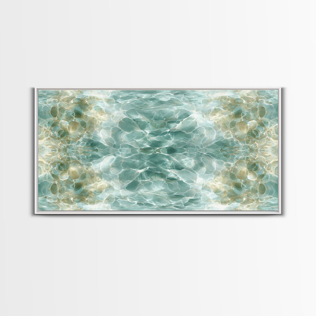 Abstract Water Ripple Pattern Canvas Print, Dental Office Art, Fine Art Print, Office Decor, Abstract Art, Calm, DOA-2x1-57