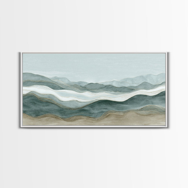 Minimal Line Faces Framed Canvas Print, Dental Office Art, Office Decor, Fine Art, Calm, Medical Art, Medical Office Decor, DOA-2x1-60