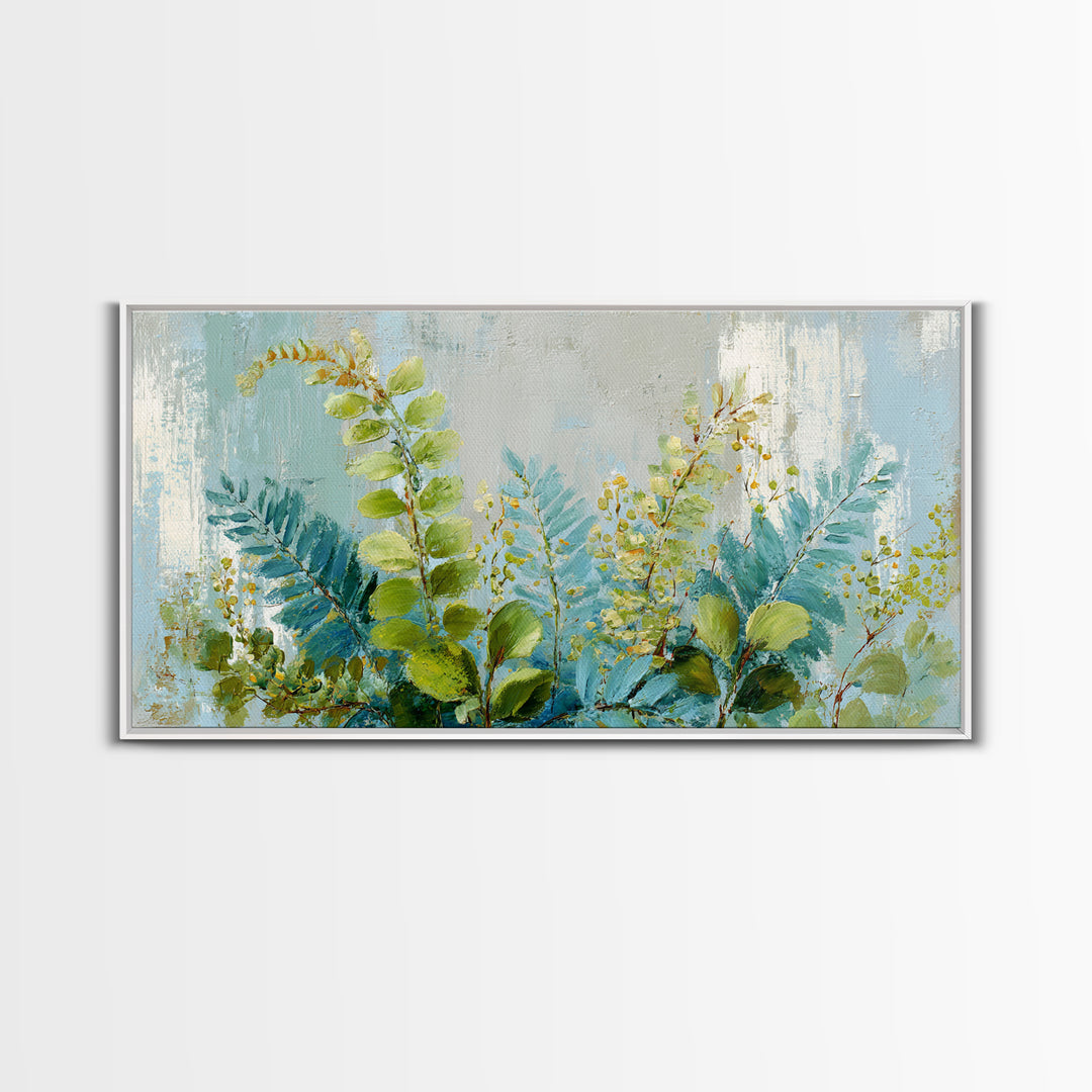 Botanical Fern Study Canvas Print, Dental Office Art, Dental, Office Decor, Watercolor Art, Calm, Tooth Art, Dentistry Art, DOA-2x1-63