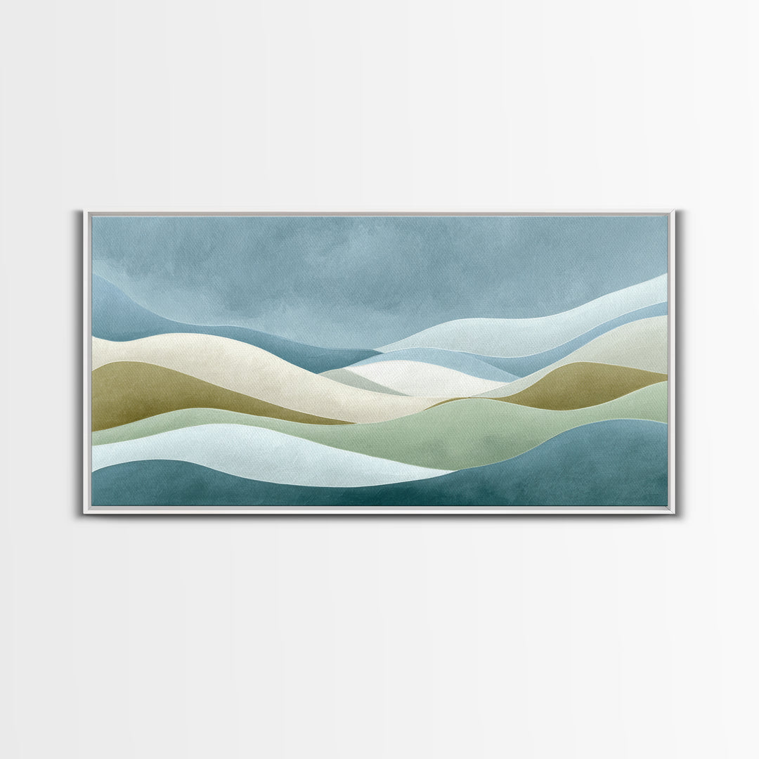 Minimal Smile Curve Abstract Canvas Print, Dental Office Art, Luxury Decor, Office Decor, Abstract Art, Calm, Office Wall Art, DOA-2x1-73
