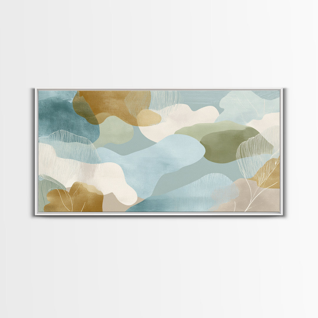 Playful Tooth Shaped Character Canvas Print, Dental Office Art, Art Print, Office Decor, Abstract Art, Calm, Unique Wall Art, DOA-2x1-98