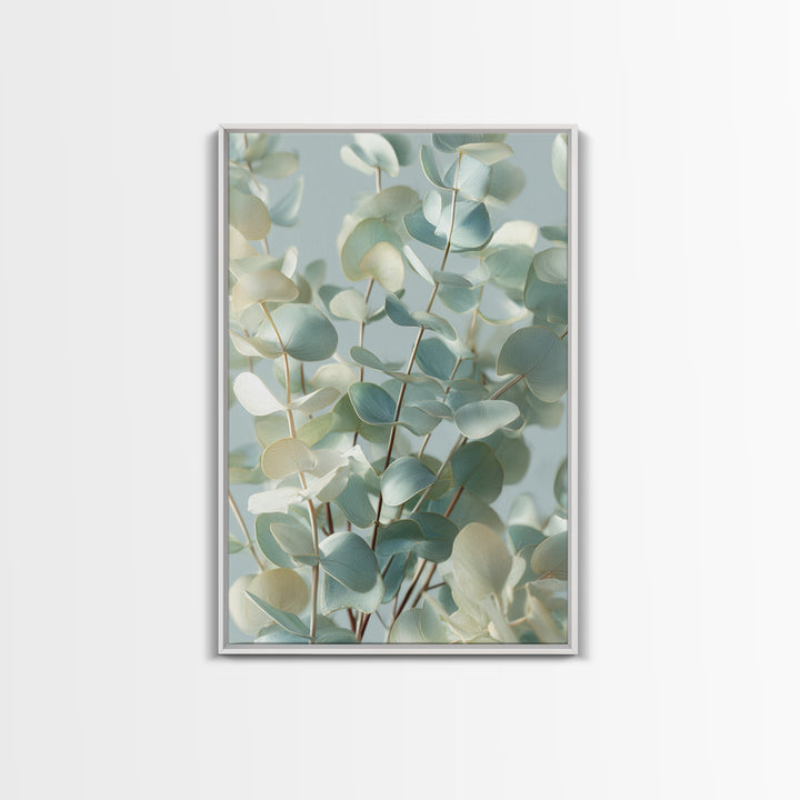 Soft Botanical Eucalyptus Print for Clean Atmosphere Canvas Print, Dental Office Art, Room Decor Aesthetic, Office Decor, Calm, DOA-2x3-11