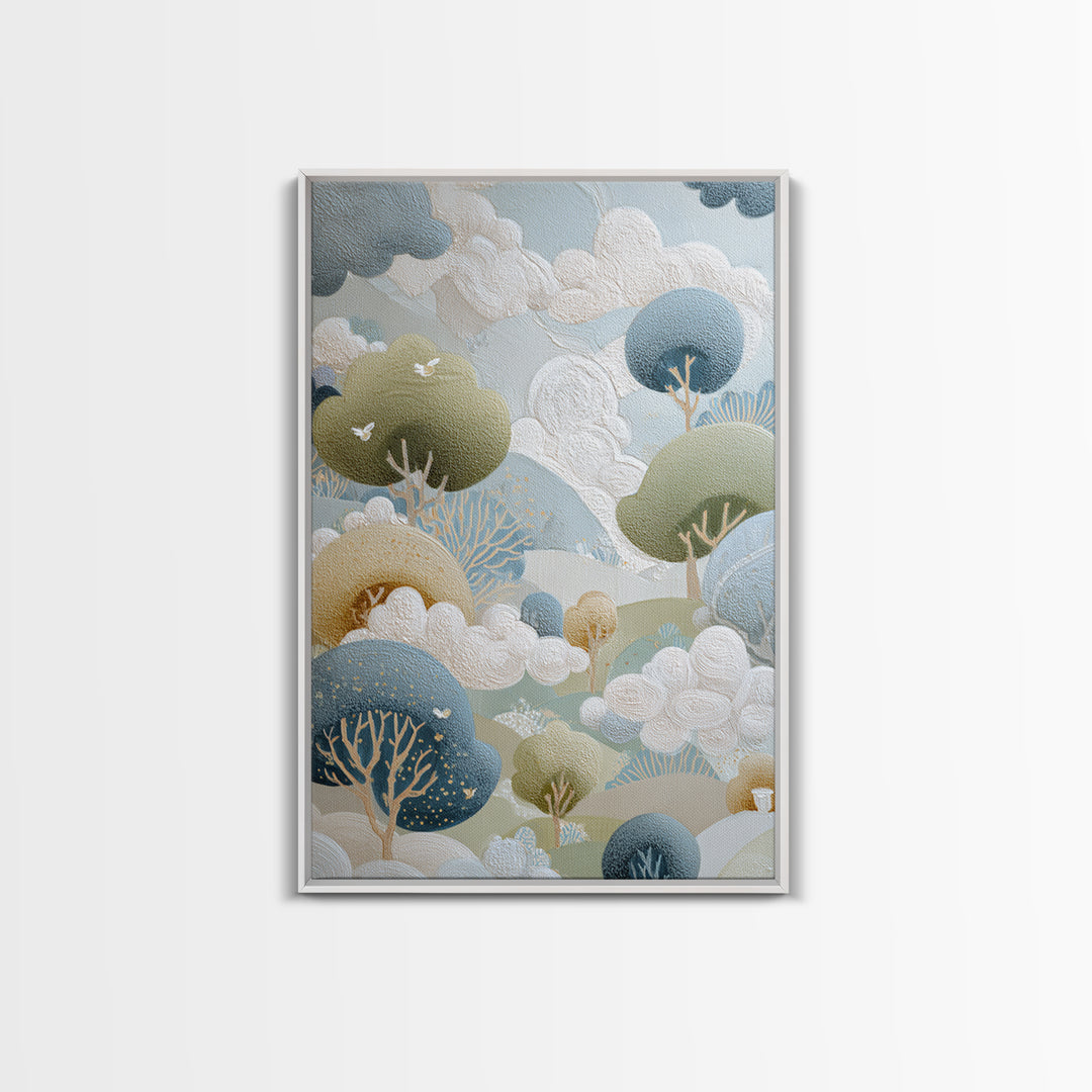 Playful Tooth Shaped Character Canvas Print, Dental Office Art, Dental Office, Office Decor, Abstract Art, Calm, Room Decor, DOA-2x3-14
