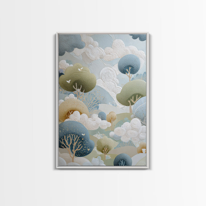 Playful Tooth Shaped Character Canvas Print, Dental Office Art, Dental Office, Office Decor, Abstract Art, Calm, Room Decor, DOA-2x3-14