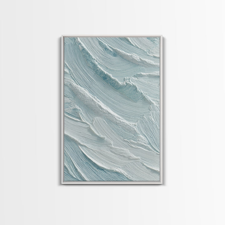 Abstract Water Ripple Pattern Framed Canvas Print, Dental Office Art, Medical Office Art, Office Decor, Fine Art, Calm, DOA-2x3-21