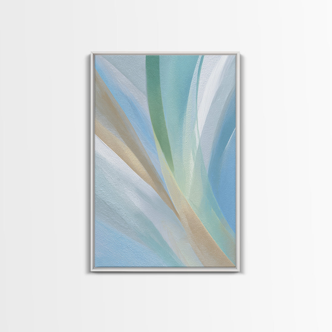 Simple Rainbow Pastel Shapes for Children Canvas Print, Dental Office Art, Gallery Decor, Office Decor, Abstract Art, Calm, DOA-2x3-29