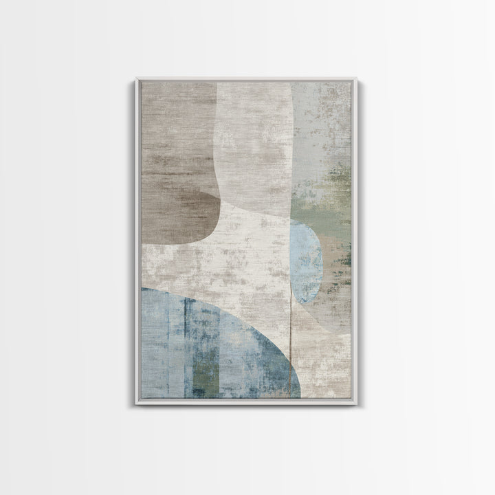 Minimal Smile Curve Abstract Framed Canvas Print, Dental Office Art, Neutral Decor, Office Decor, Abstract Art, Calm, DOA-2x3-37