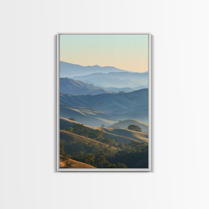 Soft Gradient Sunrise Framed Canvas Print, Dental Office Art, Dental Assistant, Office Decor, Fine Art, Calm, Gallery Decor, DOA-2x3-4