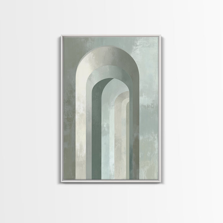 Light Scandinavian Abstract Arches Canvas Print, Dental Office Art, Statement Artwork, Office Decor, Abstract Art, Calm, DOA-2x3-49