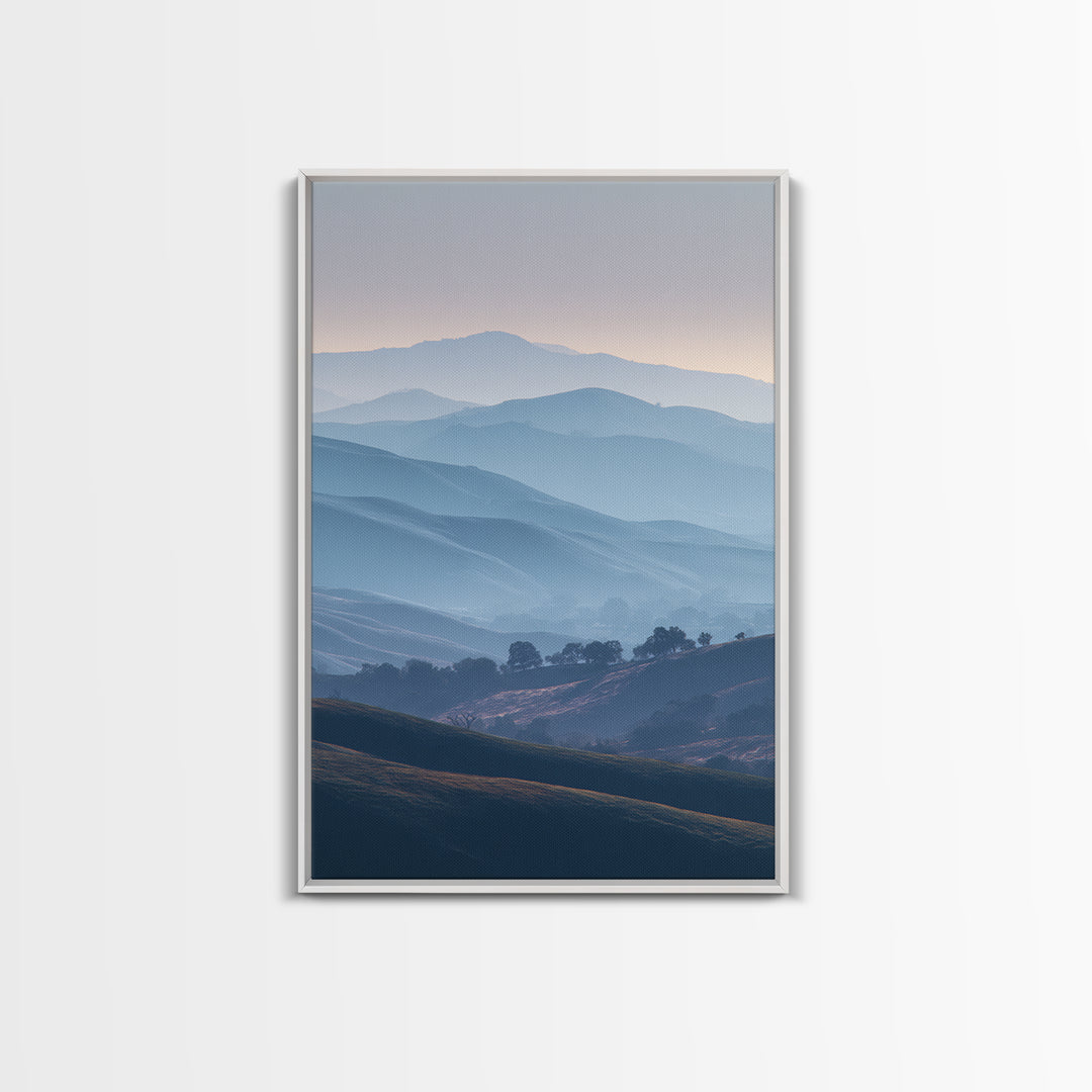 Soft Gradient Sunrise Framed Canvas Print, Dental Office Art, Dental Assistant, Office Decor, Fine Art, Calm, Gallery Decor, DOA-2x3-52