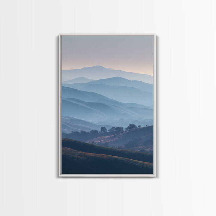 Soft Gradient Sunrise Framed Canvas Print, Dental Office Art, Dental Assistant, Office Decor, Fine Art, Calm, Gallery Decor, DOA-2x3-52