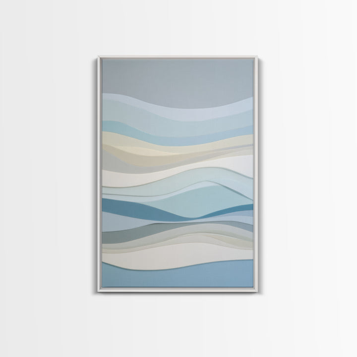 Calming Abstract Ocean Waves Canvas Print, Dental Office Art, Minimalist Decor, Office Decor, Calm, Motivational Poster, DOA-2x3-57
