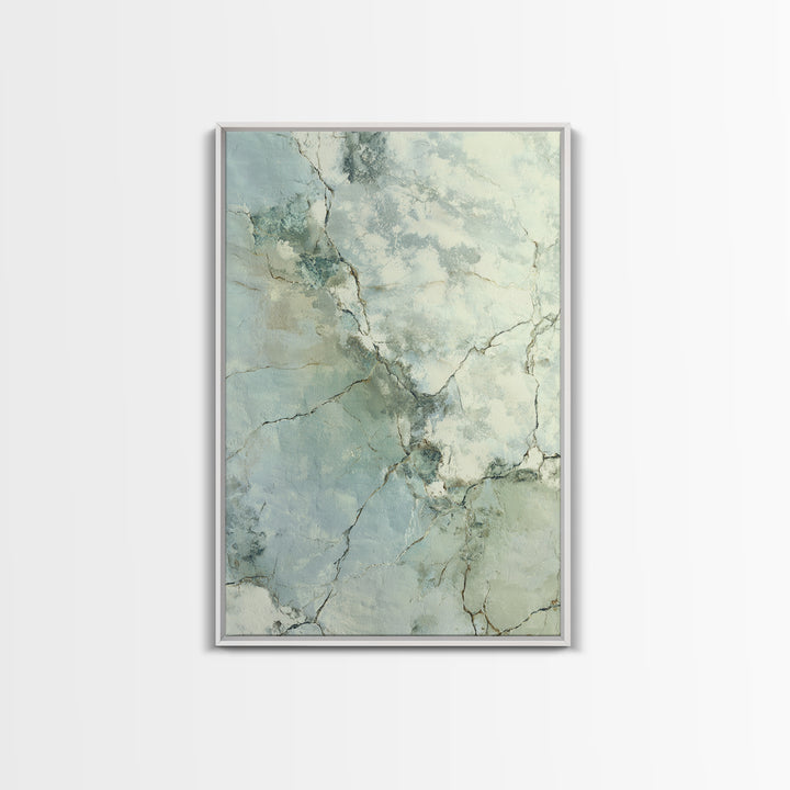 Clean Marble Texture Framed Canvas Print, Dental Office Art, Dental Gift, Office Decor, Watercolor Art, Calm, DOA-2x3-80