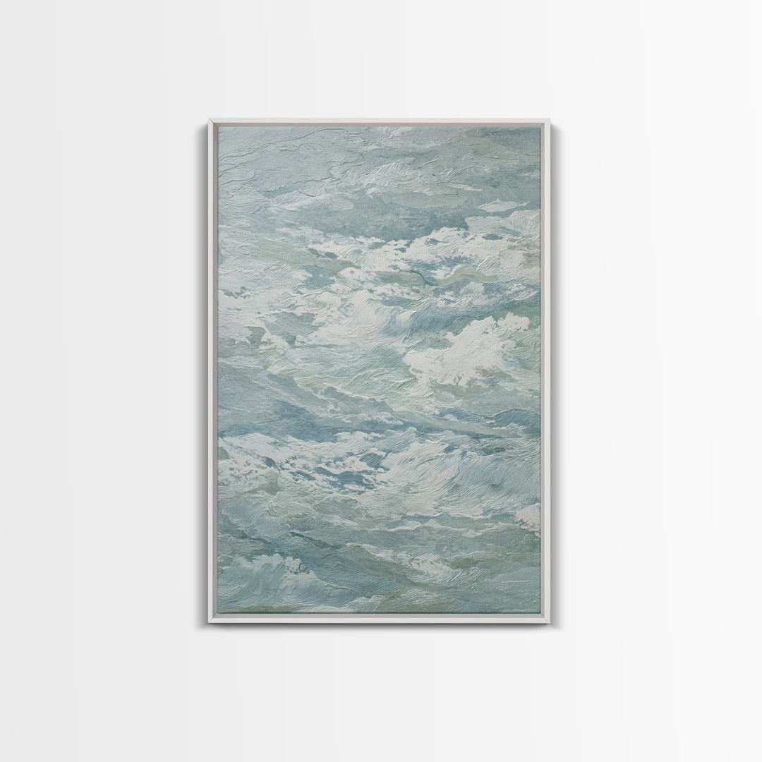 Calming Abstract Ocean Waves Canvas Print, Dental Office Art, Minimalist Decor, Office Decor, Calm, Motivational Poster, DOA-2x3-81