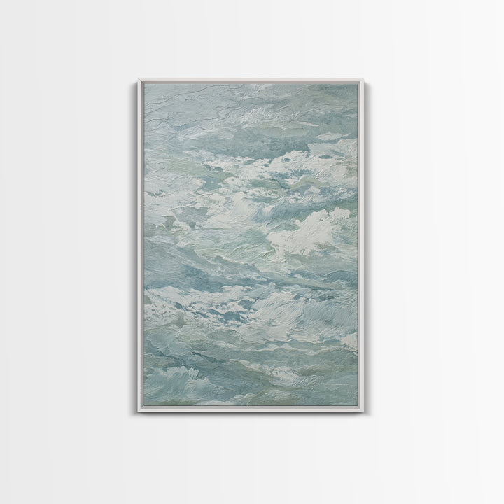 Calming Abstract Ocean Waves Canvas Print, Dental Office Art, Minimalist Decor, Office Decor, Calm, Motivational Poster, DOA-2x3-81