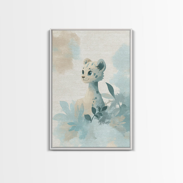 Cheerful Animal Dentist Themed Character Without Text Canvas Print, Dental Office Art, Luxury Decor, Office Decor, Calm, DOA-2x3-82