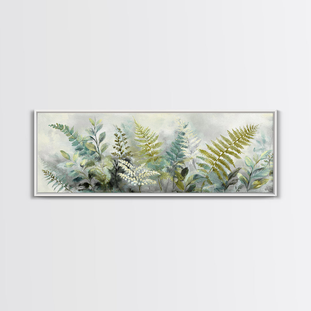 Botanical Fern Study Canvas Print, Dental Office Art, Printable Digital, Office Decor, Fine Art, Calm, Neutral Decor, DOA-3x1-11