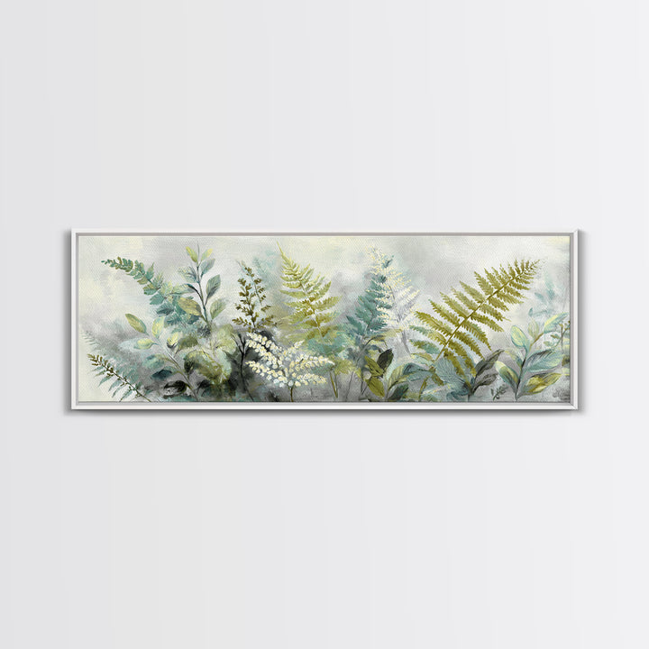 Botanical Fern Study Canvas Print, Dental Office Art, Printable Digital, Office Decor, Fine Art, Calm, Neutral Decor, DOA-3x1-11