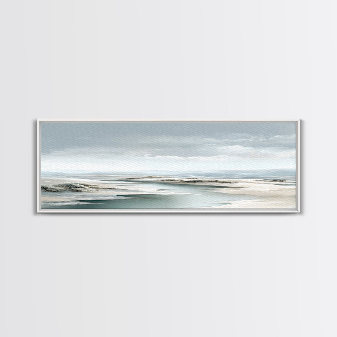 Quiet Coastal Dunes Canvas Print, Dental Office Art, Printable Digital, Office Decor, Calm, Neutral Decor, Modern Decor, DOA-3x1-14