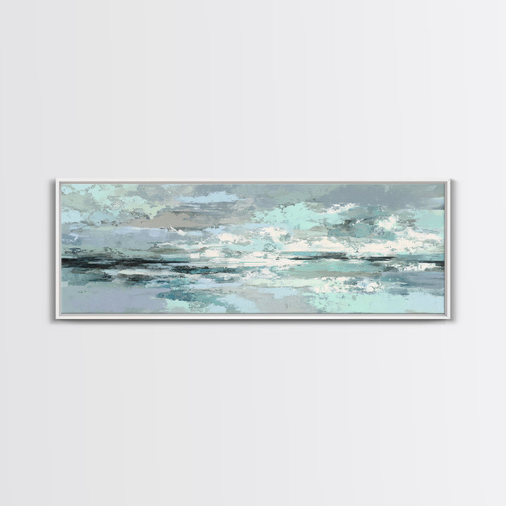 Clean Geometric Art Canvas Print, Dental Office Art, Science Art, Office Decor, Abstract Art, Calm, Boho Decor, DOA-3x1-24