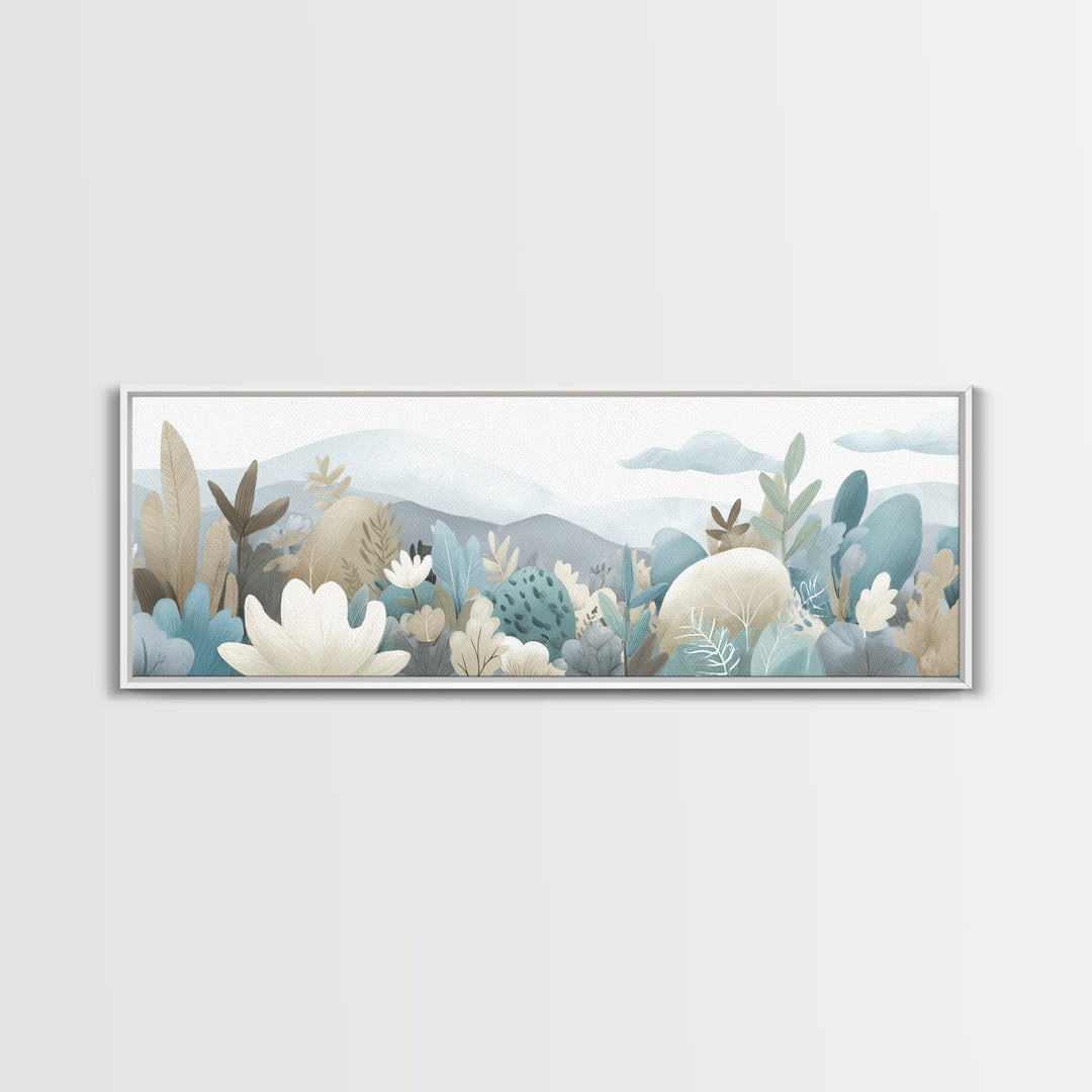 Happy Jungle Animals Canvas Print, Dental Office Art, Statement Artwork, Office Decor, Fine Art, Calm, Printable Wall Art, DOA-3x1-30