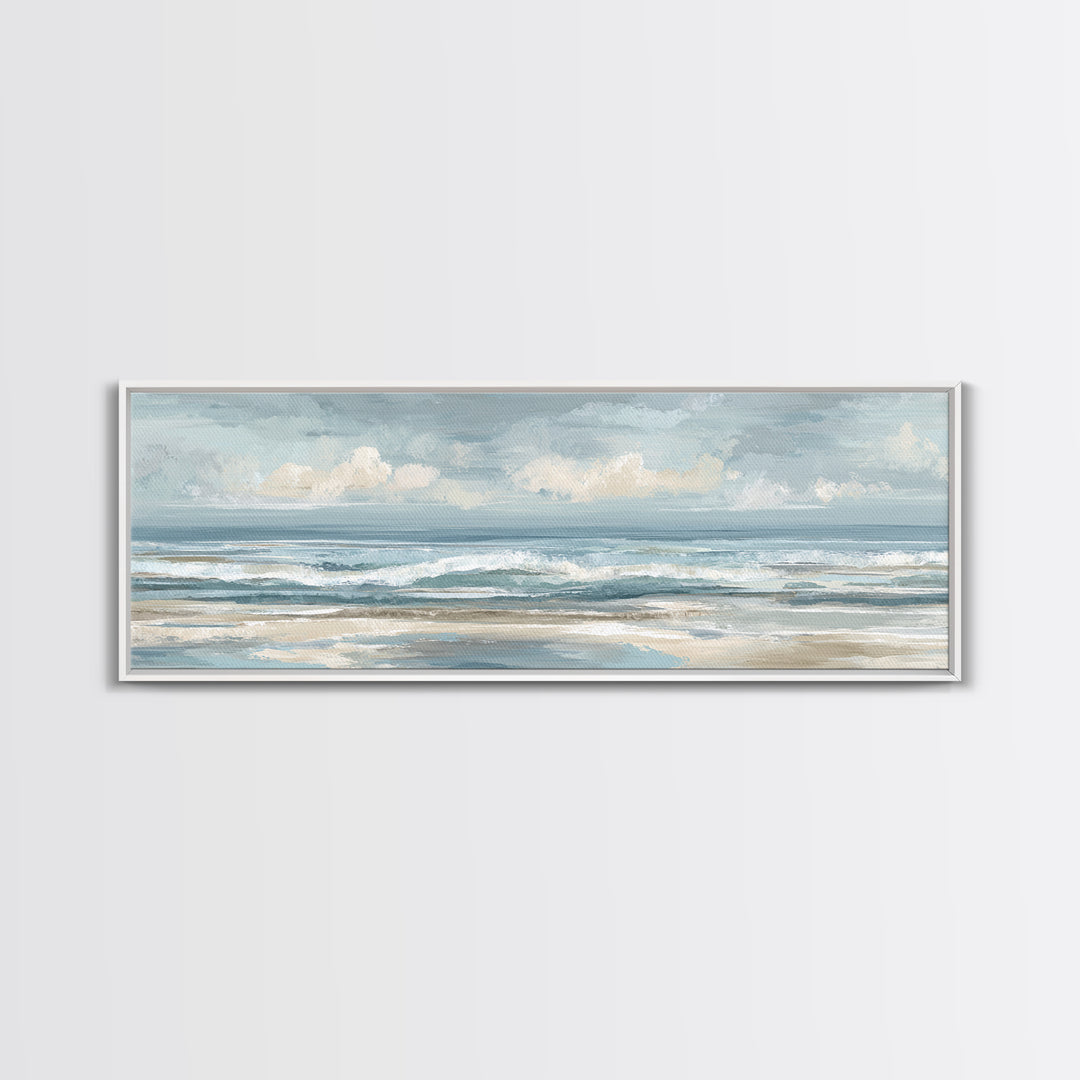 Calming Abstract Ocean Waves Canvas Print, Dental Office Art, Dental, Office Decor, Watercolor Art, Calm, Tooth Art, DOA-3x1-41