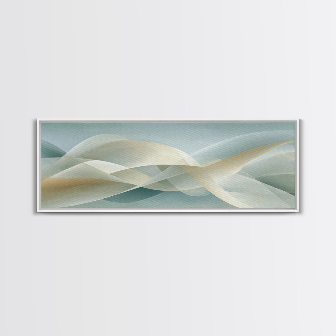 Minimal Smile Curve Abstract Canvas Print, Dental Office Art, Office Decor, Abstract Art, Calm, Medical Office Decor, DOA-3x1-45