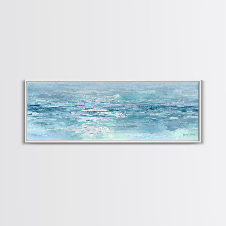 Abstract Water Ripple Pattern Framed Canvas Print, Dental Office Art, Unique Wall Art, Office Decor, Calm, Dental Assistant, DOA-3x1-77