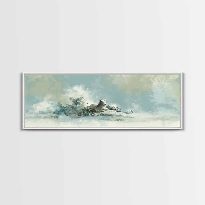 Cheerful Animal Dentist Themed Character Without Text Canvas Print, Dental Office Art, Motivational Poster, Office Decor, Calm, DOA-3x1-90