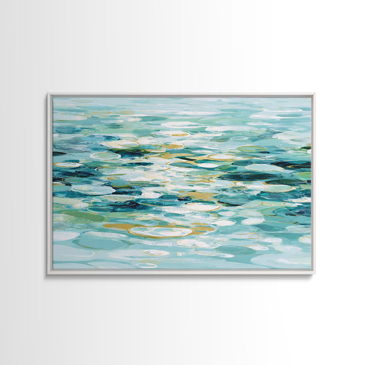 Abstract Water Ripple Pattern Canvas Print, Dental Office Art, Office Decor, Abstract Art, Calm, Dental Art, Digital Artwork, DOA-3x2-17