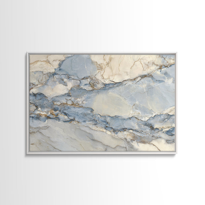 Clean Marble Texture Framed Canvas Print, Dental Office Art, Boho Decor, Office Decor, Fine Art, Calm, Digital Print, DOA-3x2-28