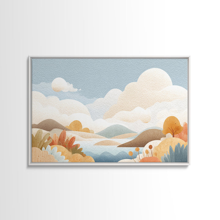 Cheerful Animal Dentist Themed Character Without Text Canvas Print, Dental Office Art, Digital Print, Office Decor, Calm, DOA-3x2-54
