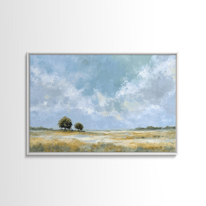 Peaceful Clouds over Open Meadow Canvas Print, Dental Office Art, Office Wall Art, Office Decor, Fine Art, Calm, Medical Decor, DOA-3x2-61