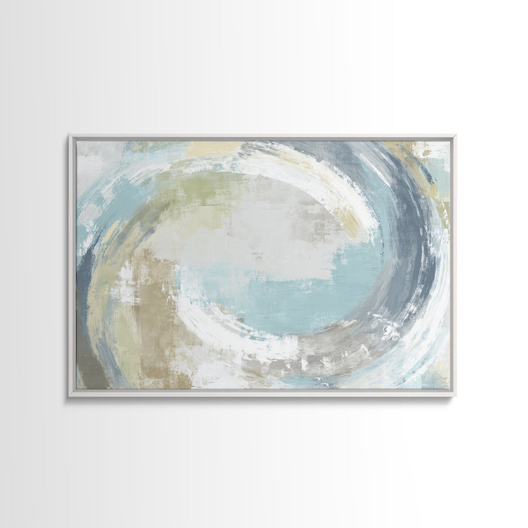 Minimal Smile Curve Abstract Framed Canvas Print, Dental Office Art, Motivational Poster, Office Decor, Abstract Art, Calm, DOA-3x2-81