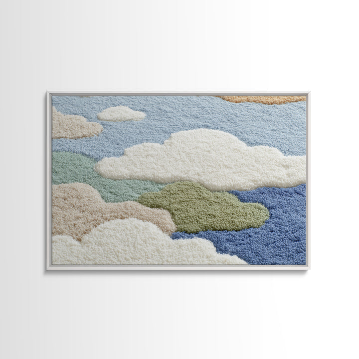 Playful Tooth Shaped Character Framed Canvas Print, Dental Office Art, Dental Wall Art, Office Decor, Abstract Art, Calm, DOA-3x2-82