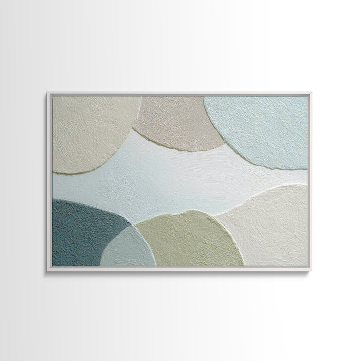 Minimal Smile Curve Abstract Framed Canvas Print, Dental Office Art, Contemporary Art, Office Decor, Calm, Dental Wall Art, DOA-3x2-9