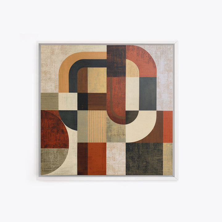 Abstract Composition in Appetite Friendly Warm Tones Canvas Print, Dining Room Art, Dining Room Wall Art, Dining Room Decor, DRA-1x1-100